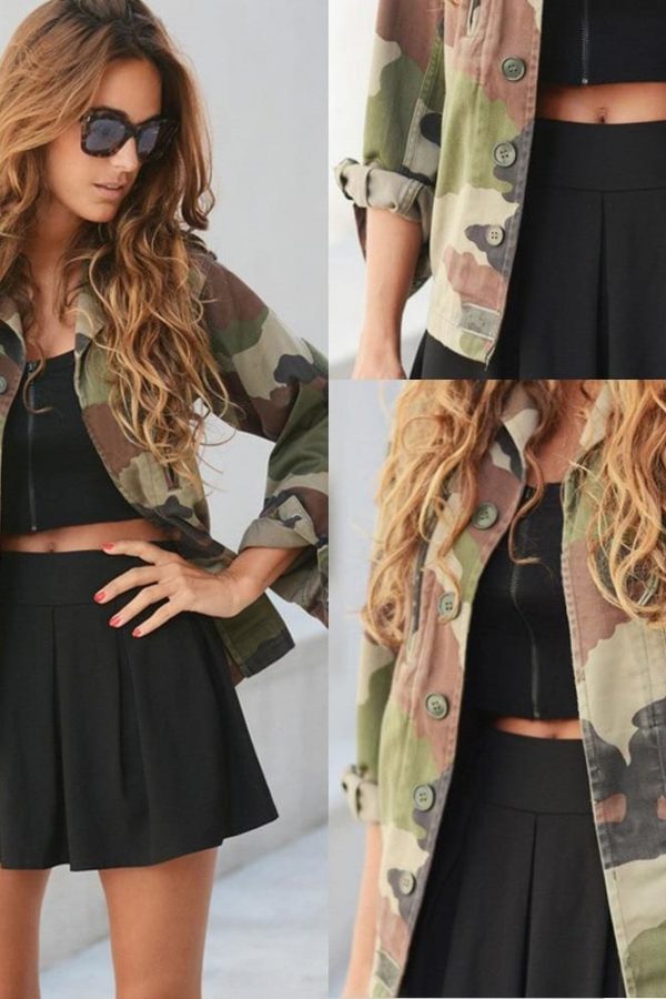 The Best Women Fashion Camouflage Jacket Coat Autumn Winter Casual Street jacket Online - Takalr