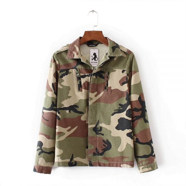 The Best Women Fashion Camouflage Jacket Coat Autumn Winter Casual Street jacket Online - Takalr