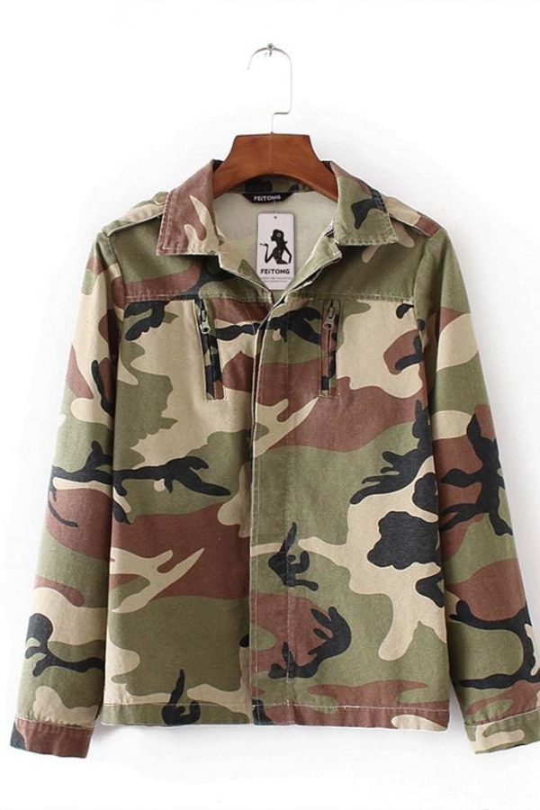 The Best Women Fashion Camouflage Jacket Coat Autumn Winter Casual Street jacket Online - Takalr