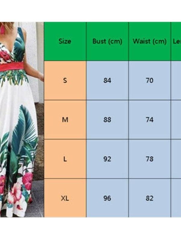 The Best Women Fashion Long Bridesmaid Boho Floral Dresses Fashion Elegant Ladies Deep V-Neck Summer Holiday Prom Sundress Online - Takalr