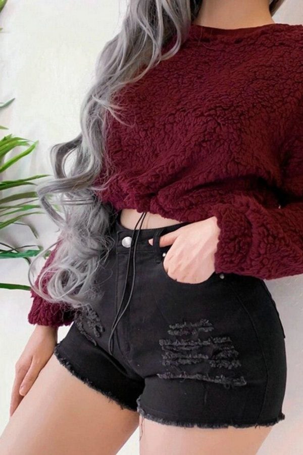 The Best Women Fleece Long Sleeve Plush Hooded Winter Warm Sweater Casual Jumper Pullover Long Tops Sweatshirt Blouse Online - Takalr