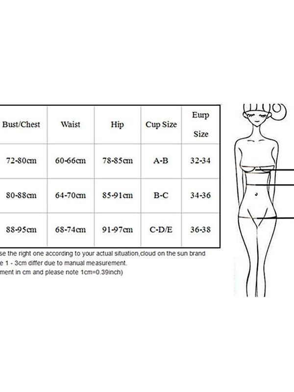 The Best Women Fluorescent Push-up Padded Underwire Bra High Waist Bandage Bikini Set Swimwear Swimsuit Bathing Beachwear Online - Takalr