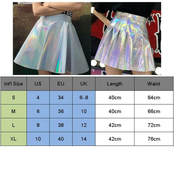 The Best Women Girls Leather Short Skirt Fashion Cheerleader Costume High Waist Mini Skater Casual Party Short Skirt Online - Takalr