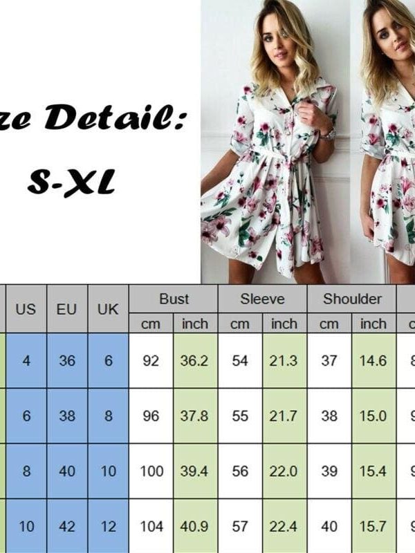 The Best Women High Waist Floral T Shirt Dress Elegant Long Sleeve V Neck Mini Dress Ladies Casual Wrap Tunic Sundress Streetwear Online - Takalr