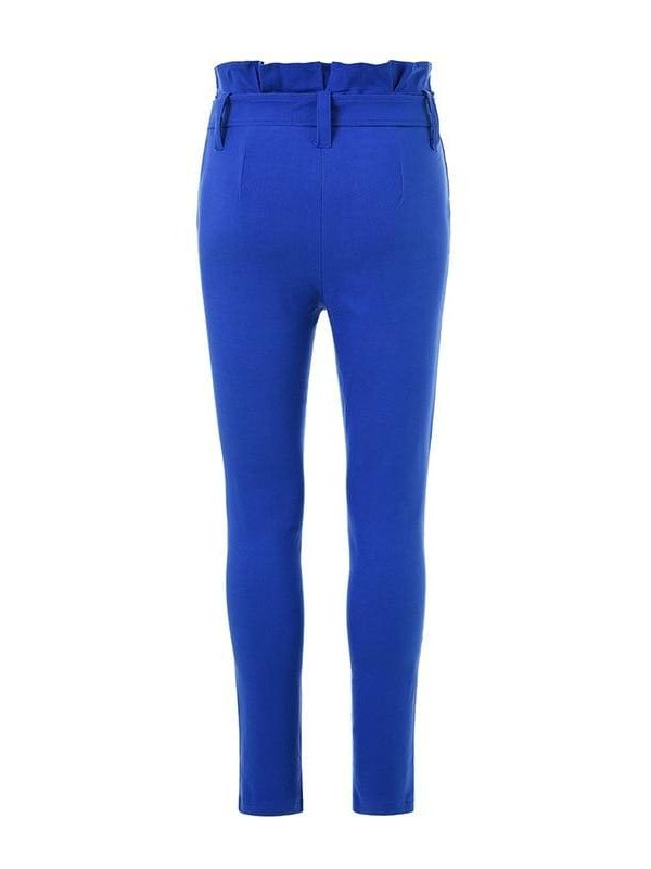 The Best Women High Waist Pants with Waist Belt Elegant Casual Fashion Trousers Online - Takalr