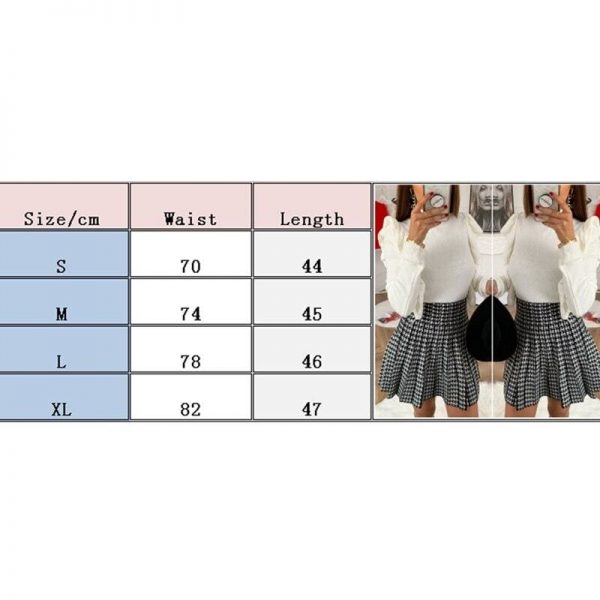 The Best Women High Waist Plaid Skirts Flared Pleated Short Skirt Femme Uniform School Girl Mini Skirts Womens Mini Skirt Online - Takalr