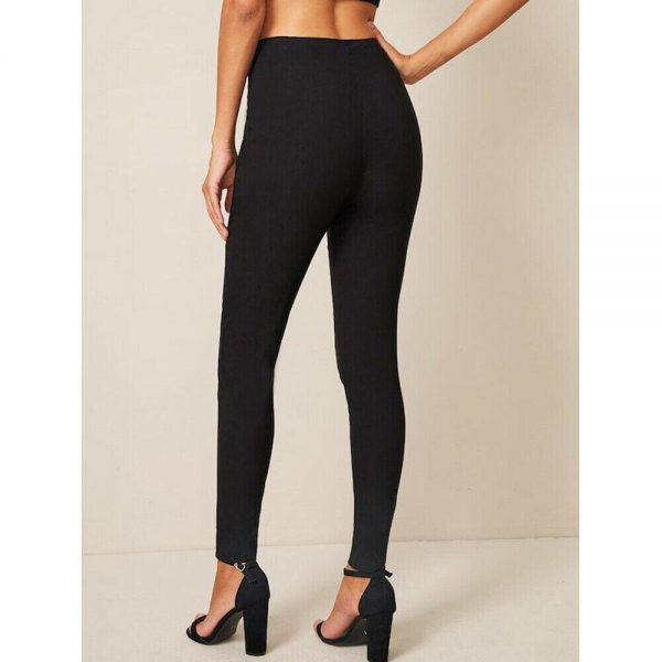 The Best Women High Waist Skinny Jeggings Stretchy Pants Workout Gym Fitness Leggings Pencil Tight Trousers Bottoms Online - Takalr