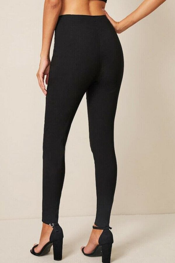 The Best Women High Waist Skinny Jeggings Stretchy Pants Workout Gym Fitness Leggings Pencil Tight Trousers Bottoms Online - Takalr