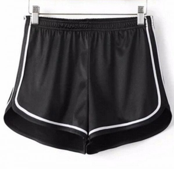 The Best Women High Waist Summer Satin Sport Casual Beach Running Slim Shorts Ladies Solid Gym Fitness Hot Trousers Workout Online - Takalr