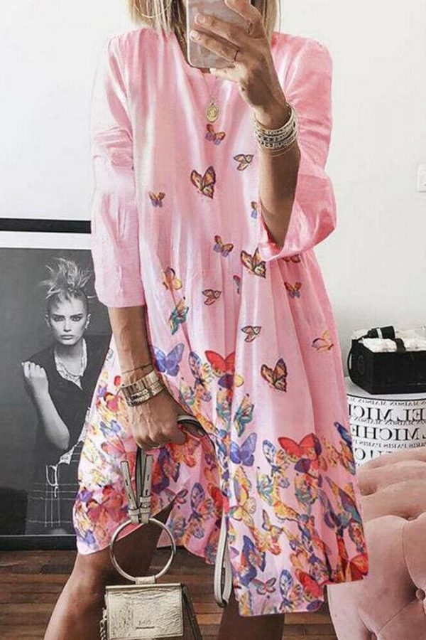 The Best Women Holiday Autumn Long Sleeve A-Line Ladies Casual Maxi Dress Summer Boho Beach Dress Sundress Online - Takalr