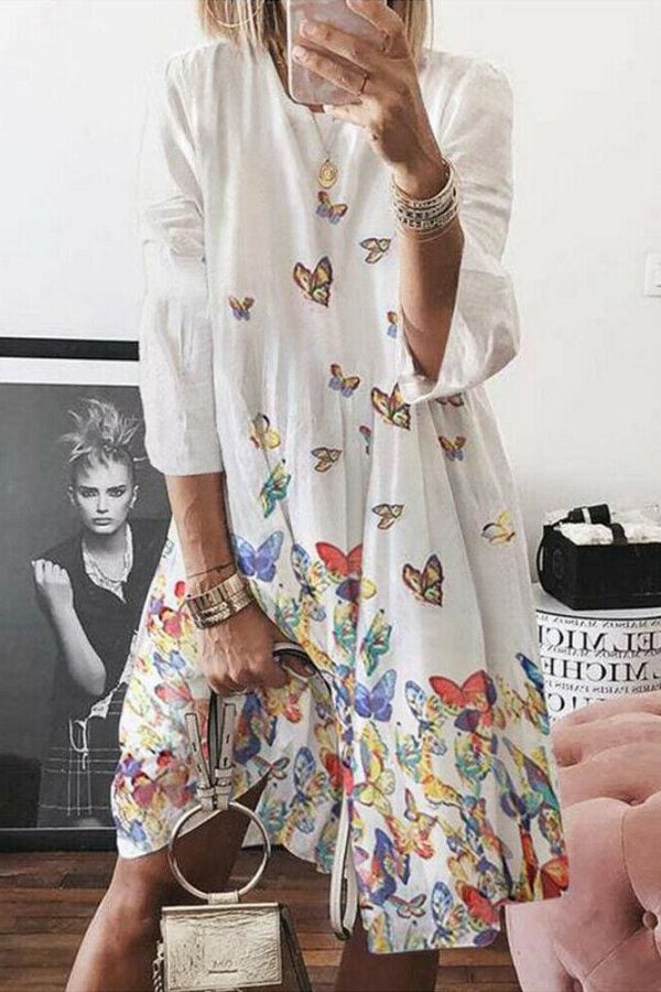 The Best Women Holiday Autumn Long Sleeve A-Line Ladies Casual Maxi Dress Summer Boho Beach Dress Sundress Online - Takalr