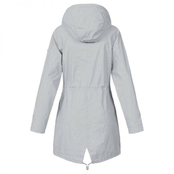 The Best Women Hooded Coat Windproof Rain Coat Parka Zip Jacket Online - Takalr