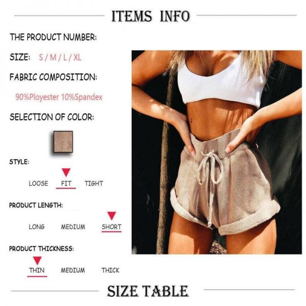 The Best Women Hot Shorts Summer Solid Casual Loose Shorts Bow Beach High Waist Mini Stretch Slim Tight Short Trousers New Online - Takalr