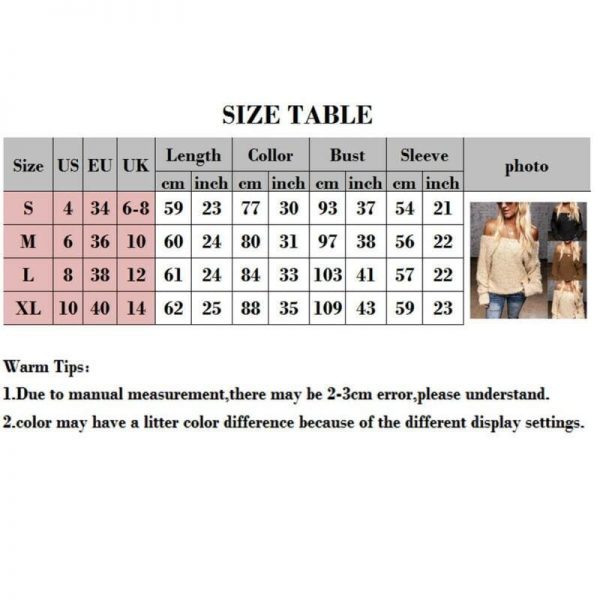 The Best Women Knitted Sweater Jumper Blouse Shirt Autumn Winter Off Shoulder Casual Sweatshirt Pullover Blouse Tunic Tops Online - Takalr