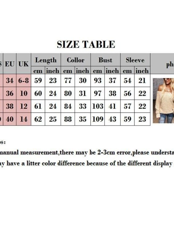 The Best Women Knitted Sweater Jumper Blouse Shirt Autumn Winter Off Shoulder Casual Sweatshirt Pullover Blouse Tunic Tops Online - Takalr