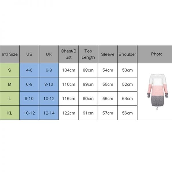 The Best Women Knitted Sweater Long Sleeve O-Neck Loose Sweatshirt Pullover Long Top Mini Jumper Dress Online - Takalr