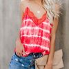 The Best Women Lace Strap Cami Tank Tops Vest Fashion Ladies Summer Loose Beach Sleeveless Casual Camisole Shirt Online - Takalr