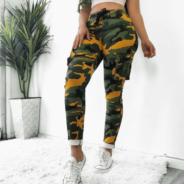 The Best Women Ladies Casual Camo Long Pants Army Cargo Jogger Military Fashion Combat Camouflage Sports Harem Trouser New Online - Takalr