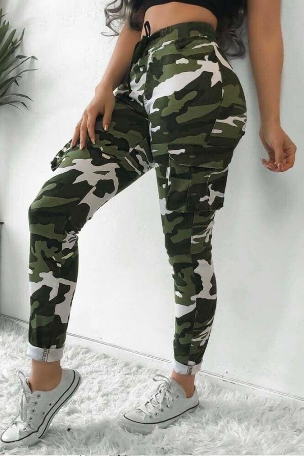 The Best Women Ladies Casual Camo Long Pants Army Cargo Jogger Military Fashion Combat Camouflage Sports Harem Trouser New Online - Takalr