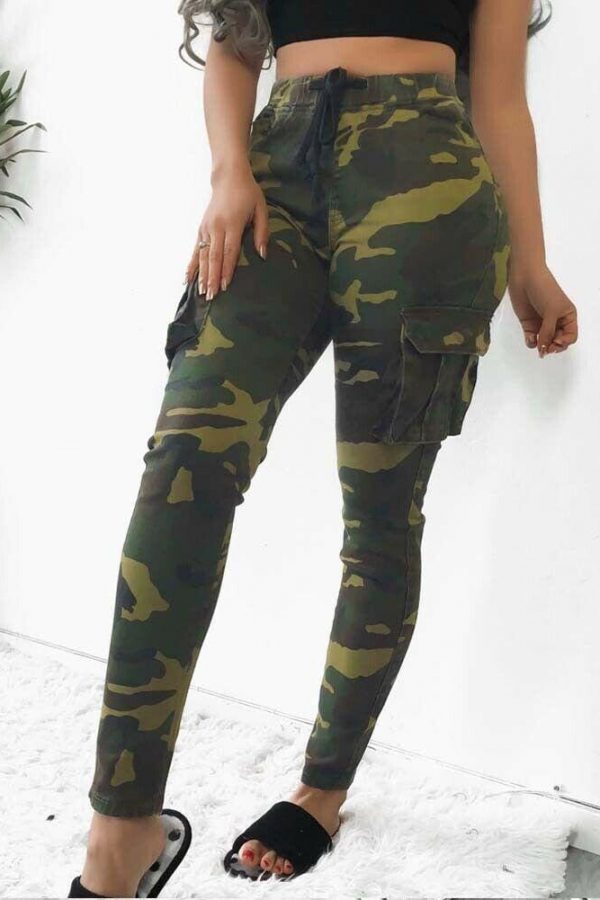 The Best Women Ladies Casual Camo Long Pants Army Cargo Jogger Military Fashion Combat Camouflage Sports Harem Trouser New Online - Takalr