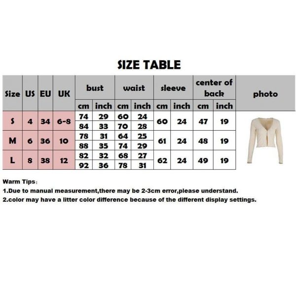 The Best Women Ladies Chunky Cable Knitted Cardigan Button Down Long Sleeve V neck Short Sweater Top Slim Fit Soid Fashion Shirts Online - Takalr