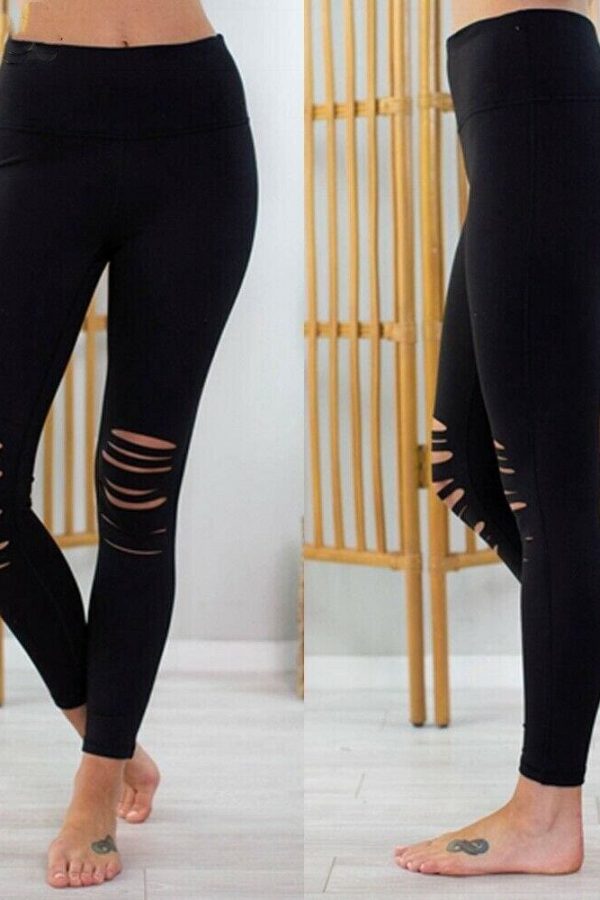 The Best Women Ladies Elastic Stretchy Pencil Pants High Waist Skinny Jeggings Jeans Casual Running Fitness Slim Trousers Online - Takalr