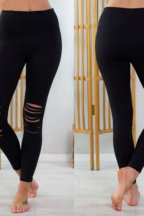 The Best Women Ladies Elastic Stretchy Pencil Pants High Waist Skinny Jeggings Jeans Casual Running Fitness Slim Trousers Online - Takalr