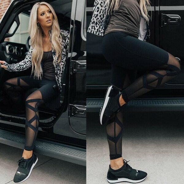 The Best Women Ladies Fitness Sport Leggings Running Gym Pants New Fashion High Waist Fitness Jogging Casual Pants Trousers Online - Takalr