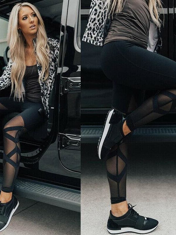 The Best Women Ladies Fitness Sport Leggings Running Gym Pants New Fashion High Waist Fitness Jogging Casual Pants Trousers Online - Takalr