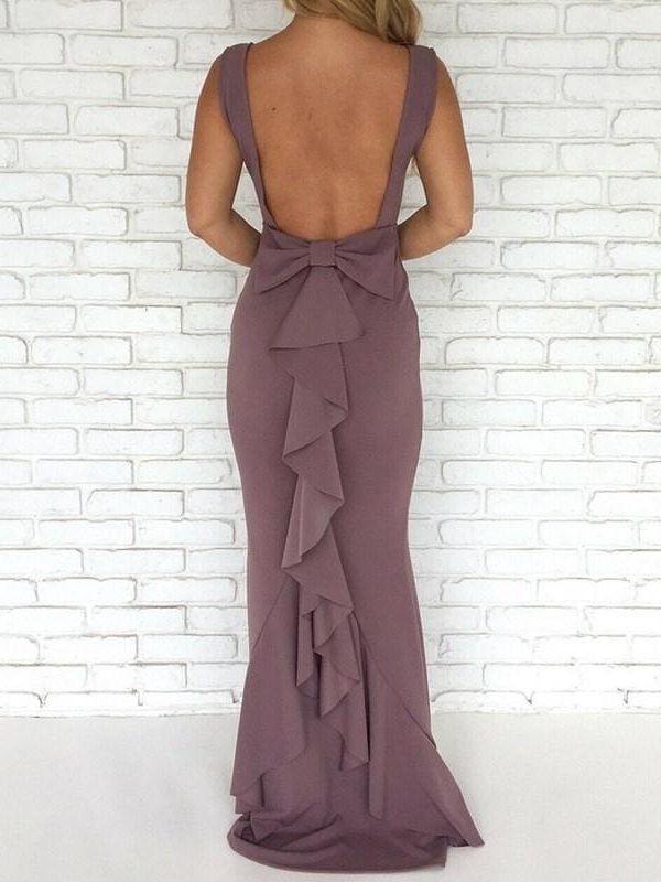 The Best Women Ladies Formal Backless Long Dress Party Ball Prom Gown Wedding Bridesmaid Sleeveless O-Neck Long Maxi Dress Online - Takalr