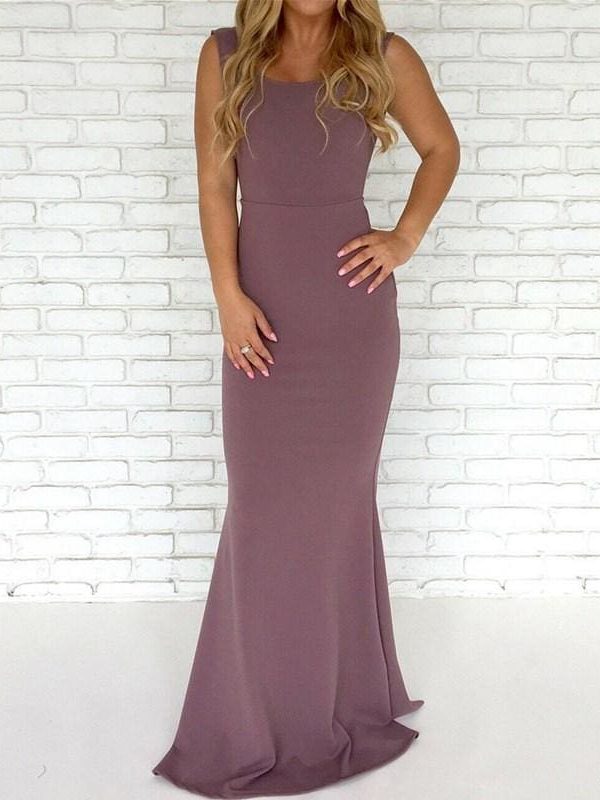 The Best Women Ladies Formal Backless Long Dress Party Ball Prom Gown Wedding Bridesmaid Sleeveless O-Neck Long Maxi Dress Online - Takalr