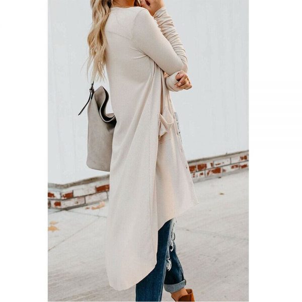 The Best Women Ladies Long Sleeve Knitted Cardigan Sweater Casual Button Pocket Front Loose Jumper Coat Online - Takalr