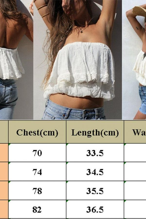 The Best Women Ladies Off Shoulder Boob Elastic Tube Tops Blouse Cami Tops Online - Takalr