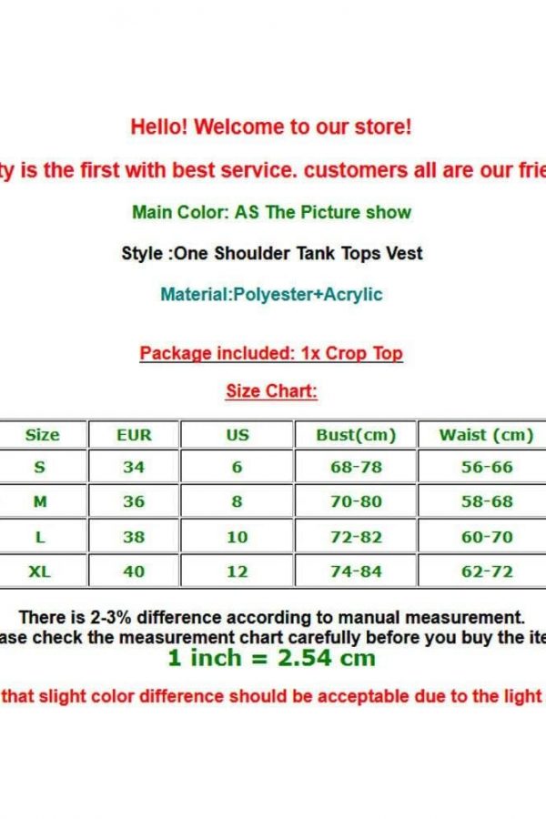 The Best Women Ladies One Shoulder Crop Tops Sleeveless T-Shirt Tank Tops Summer Beach Vest Bare Midriff Summer Fashion Clothes Online - Takalr