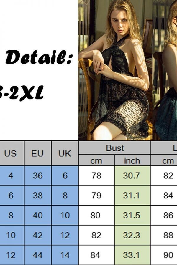 The Best Women Ladies Sexy See-through Lace Robe Sleeveless Dress Halter Summer High Waist Babydoll Sleepwear Nightdress Casual Sundress Online - Takalr