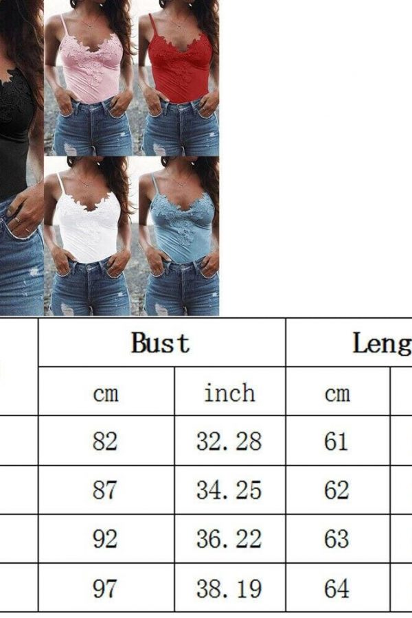 The Best Women Ladies Summer Lace Vest Tops Fashion Sleeveless V-Neck Solid Casual Blouse Holiday Beach Outdoor Tank Tops Online - Takalr