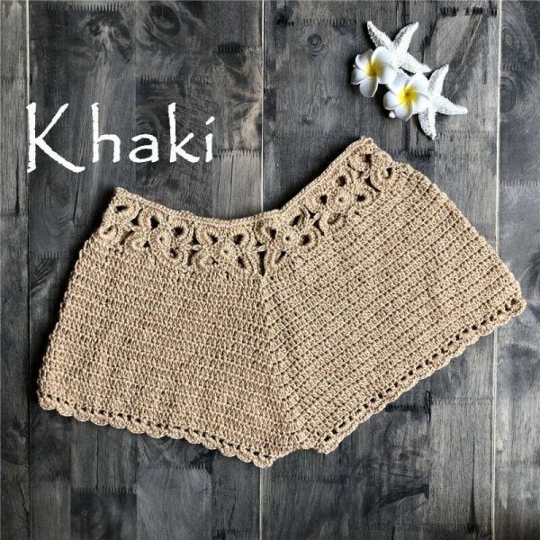 The Best Women Ladies Summer Mini Knitwear Casual Shorts New Fashion Holiday Shorts Hot Swim Board Shorts High Waist Solid Trousers Online - Takalr