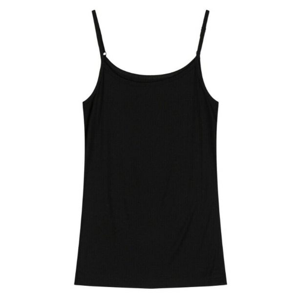 The Best Women Ladies Summer Sexy Slim Fit Camisole Sleeveless Solid Casual Tank Top Active Sports Daily Short Vest New Online - Takalr