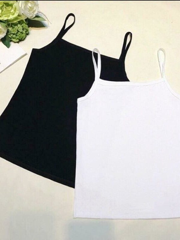 The Best Women Ladies Summer Sexy Slim Fit Camisole Sleeveless Solid Casual Tank Top Active Sports Daily Short Vest New Online - Takalr