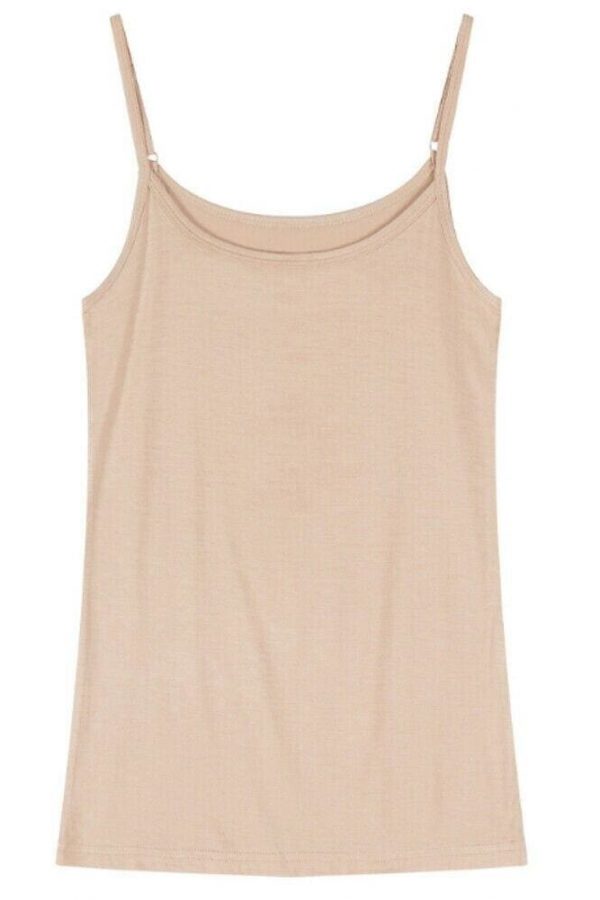 The Best Women Ladies Summer Sexy Slim Fit Camisole Sleeveless Solid Casual Tank Top Active Sports Daily Short Vest New Online - Takalr