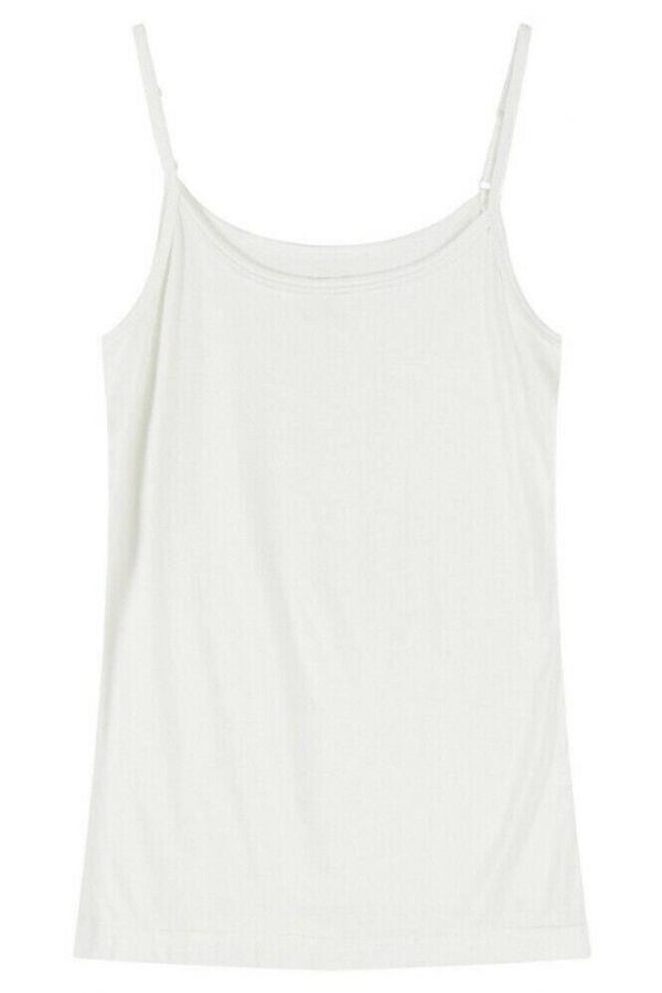 The Best Women Ladies Summer Sexy Slim Fit Camisole Sleeveless Solid Casual Tank Top Active Sports Daily Short Vest New Online - Takalr