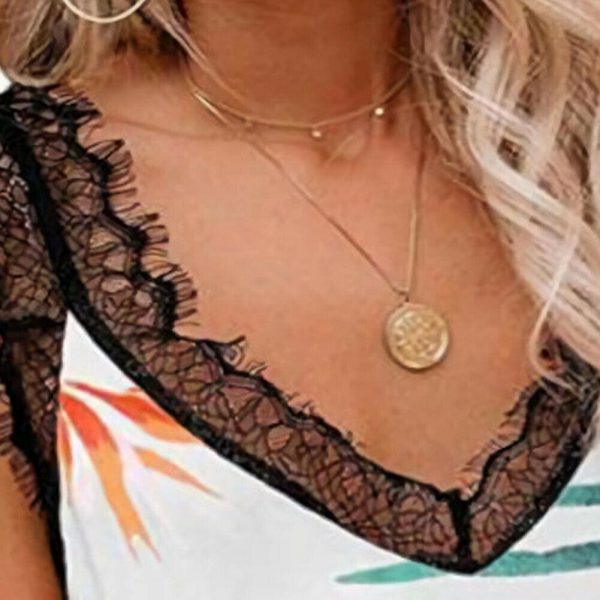 The Best Women Lady Sexy Floral Summer Casual Sleeveless Tank Top Vest Fashion Lace Camisole Blouse Crop Tops Shirt Summer Clothes Online - Takalr