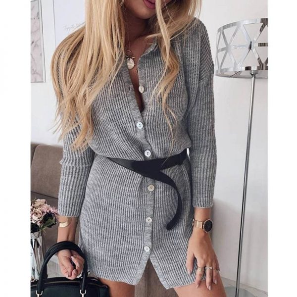 The Best Women Lady Winter Warm Casual Open Front Button Down Slim Cardigan Coats Baggy Long Sleeve Jumper Sweater Top Online - Takalr