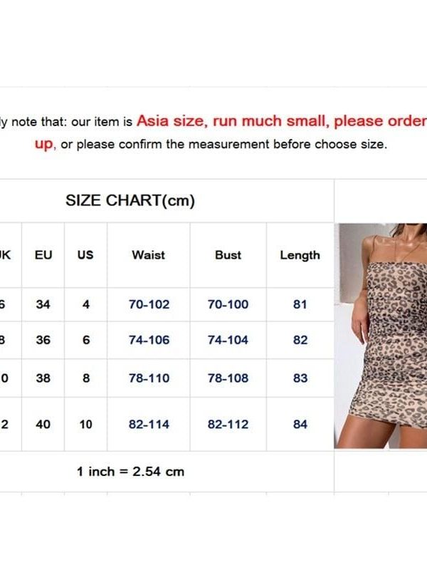 The Best Women Leopard Dress Sleeveless Strap Skinny Dress Clubwear Summer Ladies Bodycon Online - Takalr