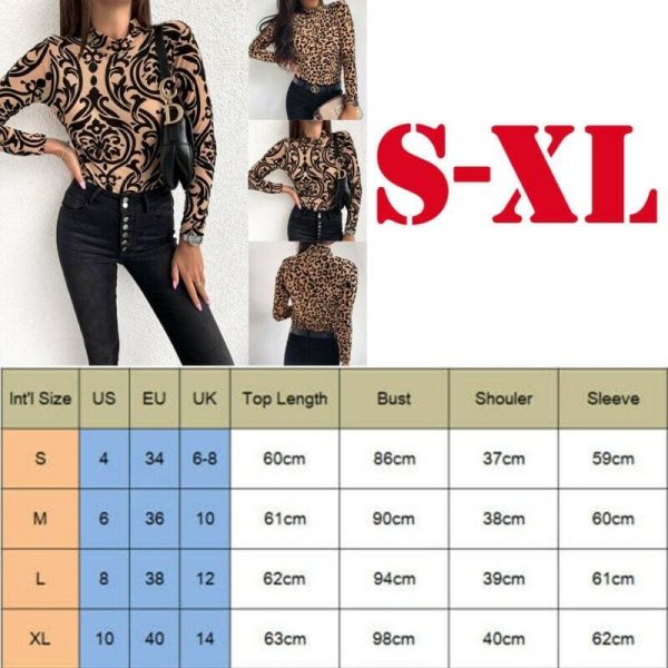 The Best Women Leopard Print Turtleneck Tops Autumn Long Sleeve Slim Basic Ladies T Shirt Party Fashion Korean Tops Female New Online - Takalr