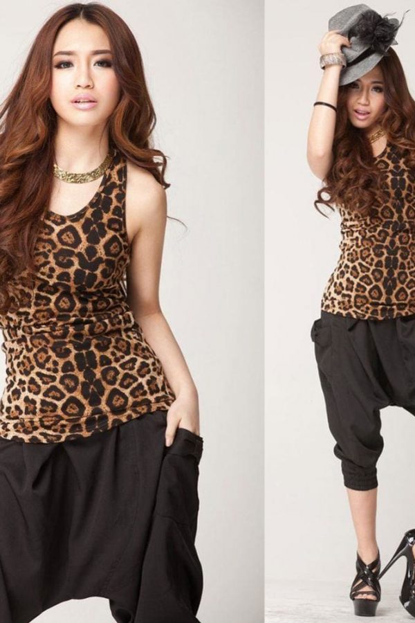 The Best Women Leopard Vest Top Sleeveless Tank Tops Casual Sweatshirt Online - Takalr