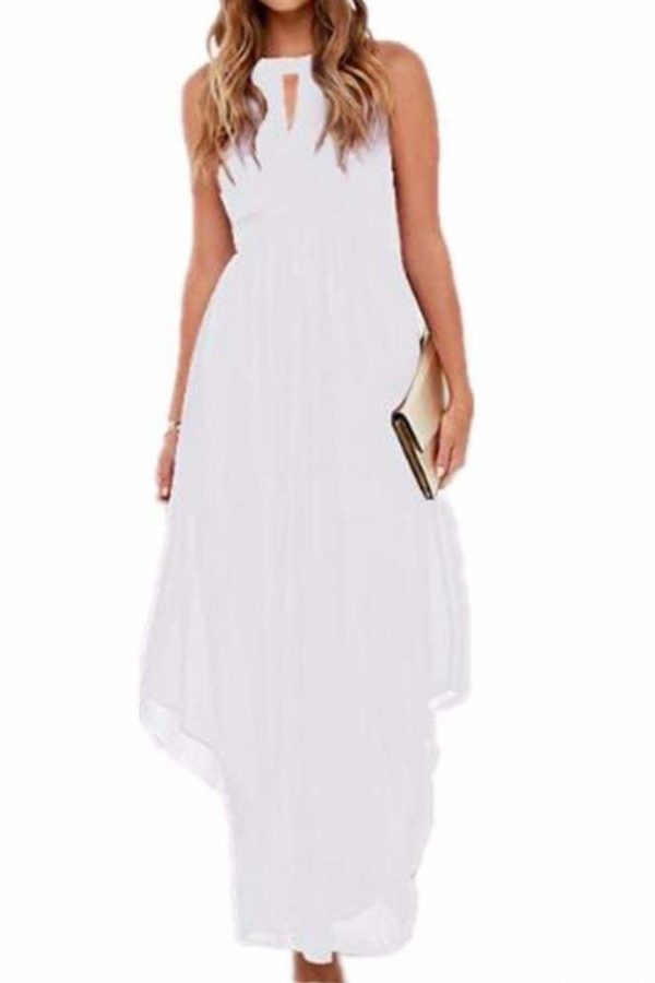 The Best Women Long Chiffon Dress New Summer Beach Dresses Online - Source Silk