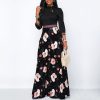 The Best Women Long Maxi Dresses Boho Floral Hollow Neck Three Quarter Sleeve Ethnic Summer Beach Female Stylish Style Dress Online - Takalr