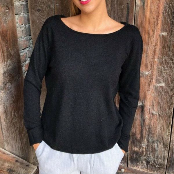 The Best Women Long Sleeve Loose Lace Floral Tee shirt New Casual O neck Perspective See through Shirt Tops T-Shirt Online - Takalr