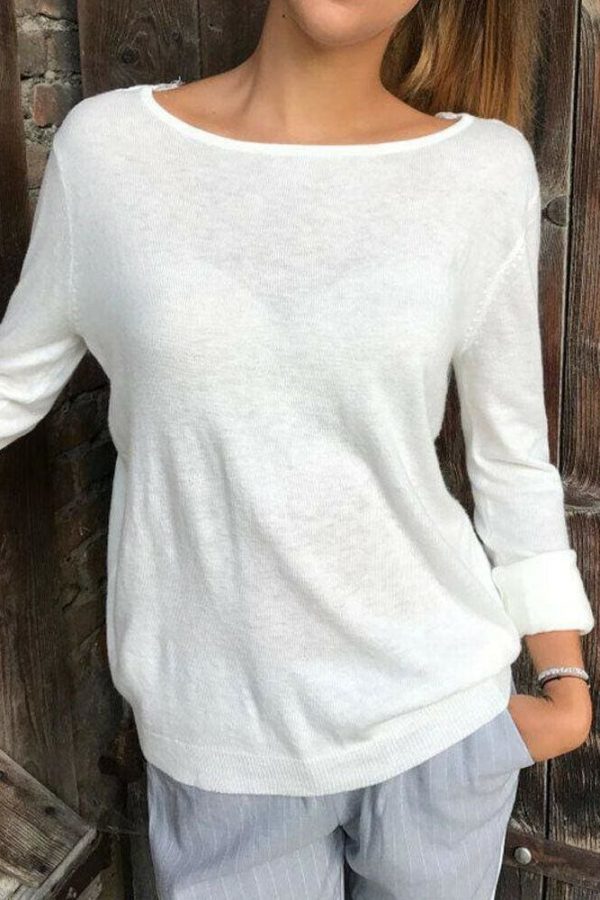 The Best Women Long Sleeve Loose Lace Floral Tee shirt New Casual O neck Perspective See through Shirt Tops T-Shirt Online - Takalr